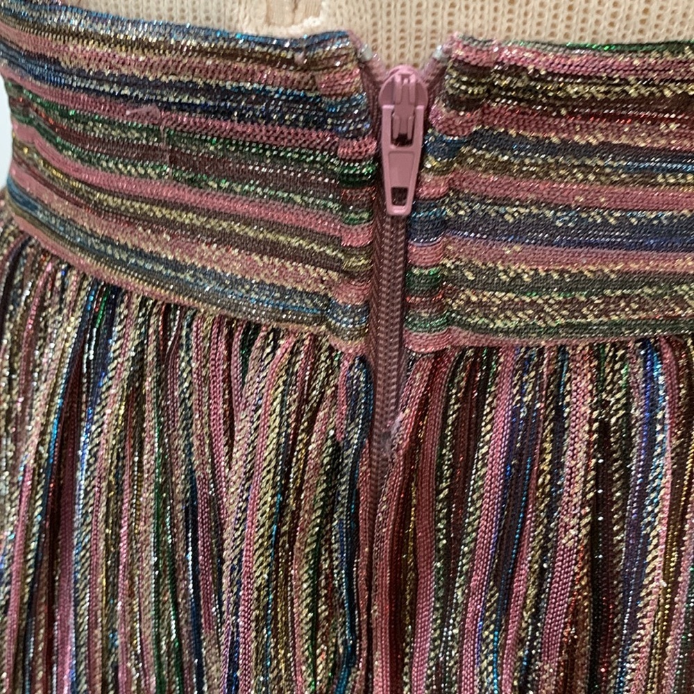 Xtraordinary sz 5 multi colored striped sparkly party/formal dress - Picture 5 of 10